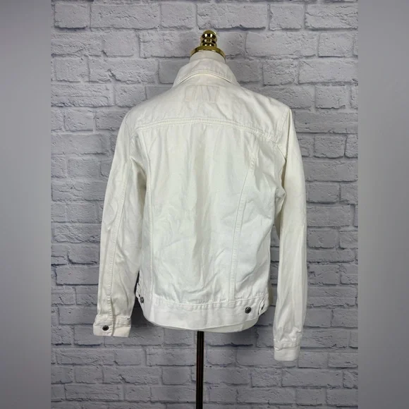 Sandro Paris white denim jacket size M - Picture 6 of 10